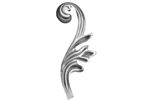 Кований декоративний елемент лист 73509800